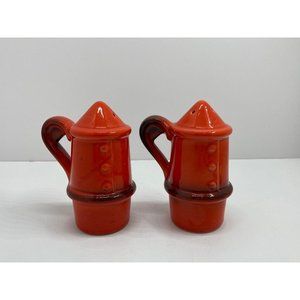 Vintage Metlox Poppytail Red Rooster Red Salt and Pepper Shaker